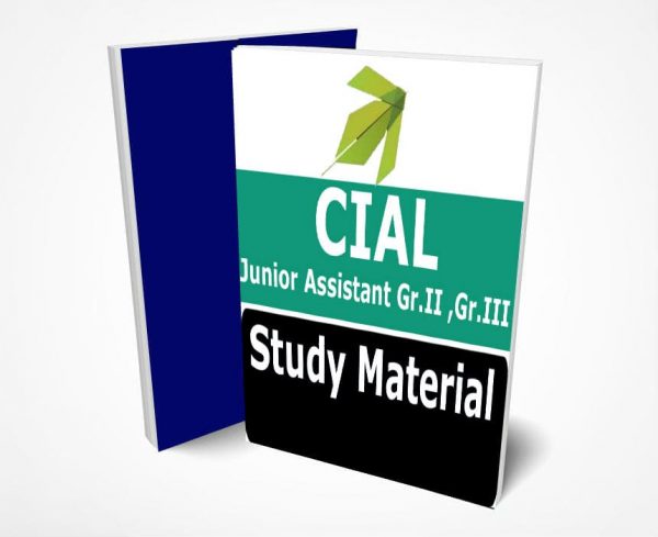 CIAL Junior Assistant Study Material Notes -Buy Online Full Syllabus Text Book Gr.II & Gr.III