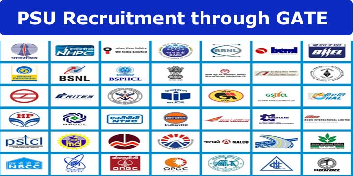 PSU Recruitment through GATE 2020 All in One Jobs List!