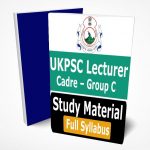 UKPSC Lecturer Study Material Notes